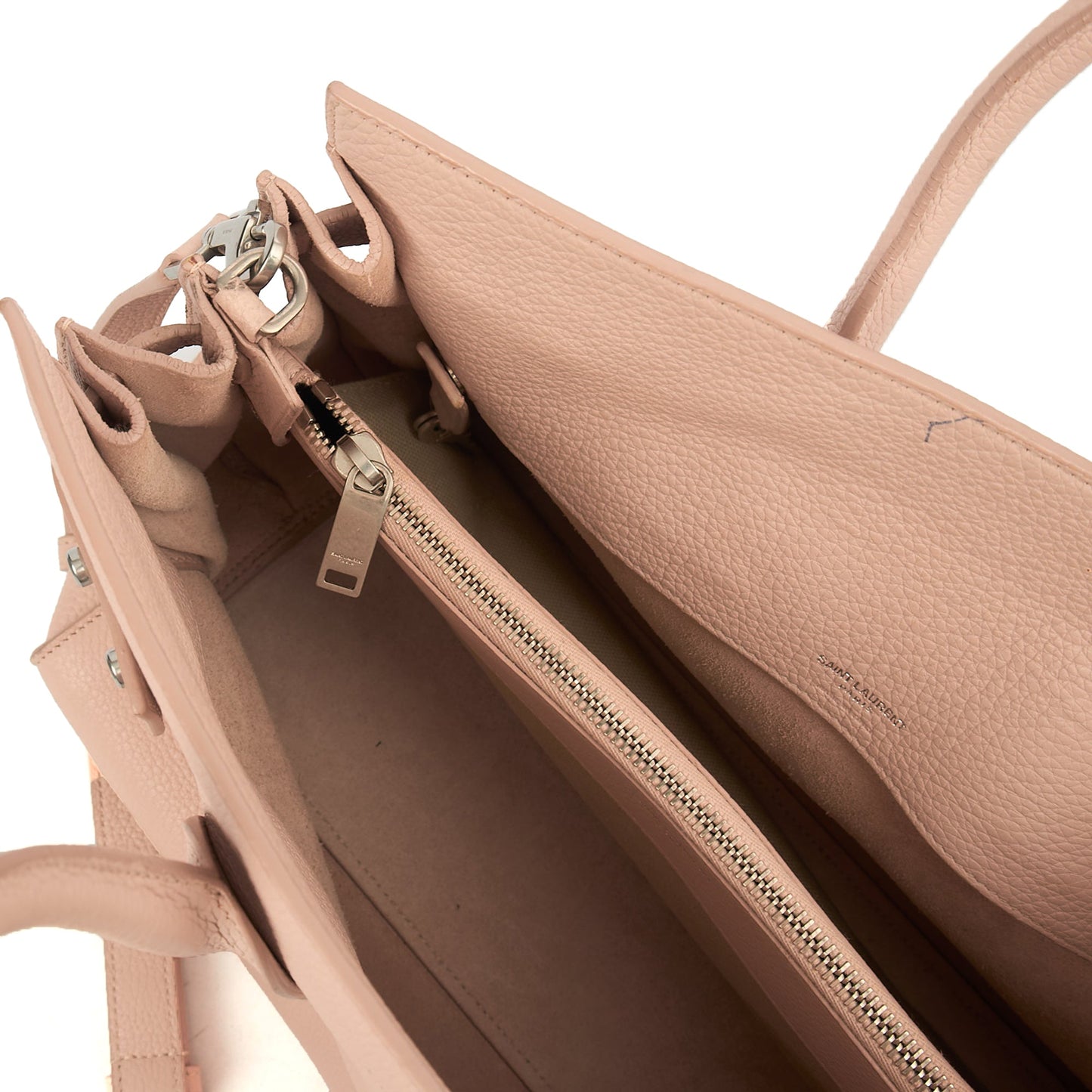 Saint Laurent Tote Sac de Jour in Pink, Calfskin Leather — Alternate View 17