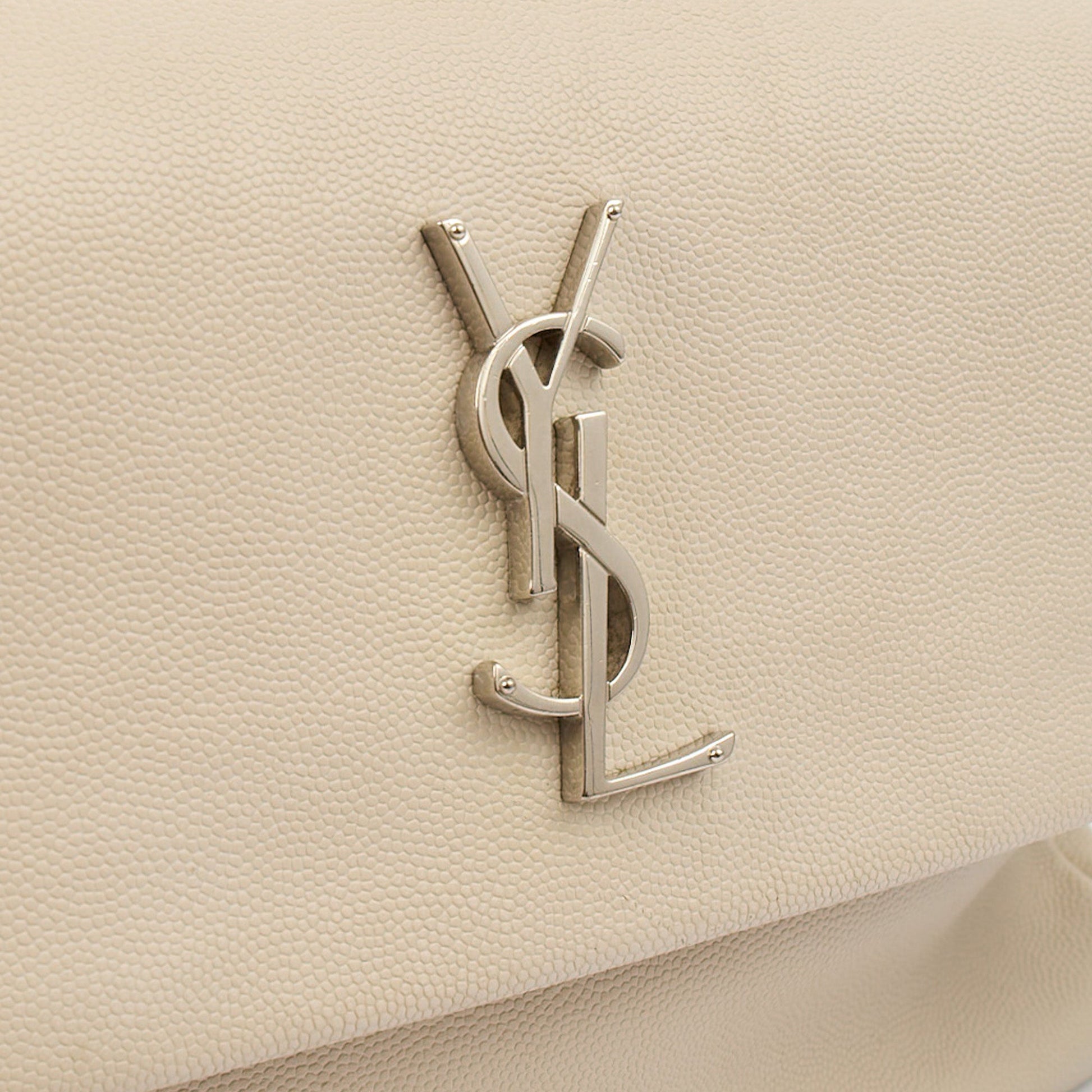 Saint Laurent Cross Body Cassandra in Neutral, Leather — Alternate View 8
