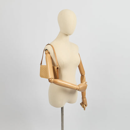 Celine Shoulder Bag Vintage Shoulder Bag in Neutral, Leather — Side View
