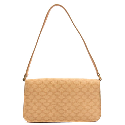 Celine Shoulder Bag Vintage Shoulder Bag in Neutral, Leather — Front View