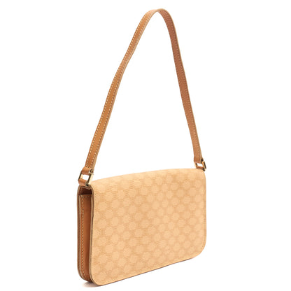 Celine Shoulder Bag Vintage Shoulder Bag in Neutral, Leather — Back View