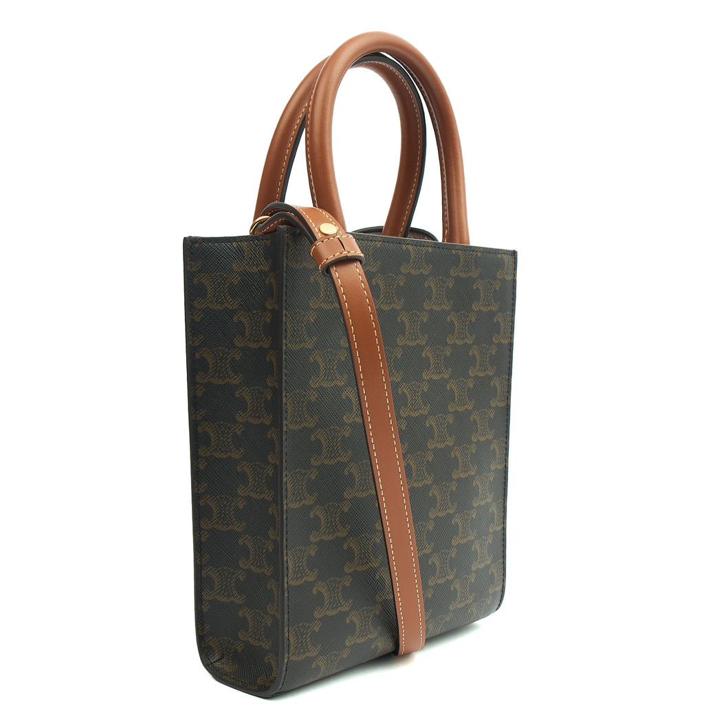 Celine Cross Body Vertical Cabas Tote in Brown, Leather — Alternate View 8