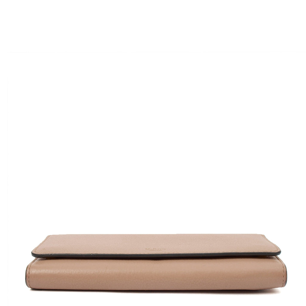 Mulberry Purse Wallet in Crumpet, Leather — Detail View