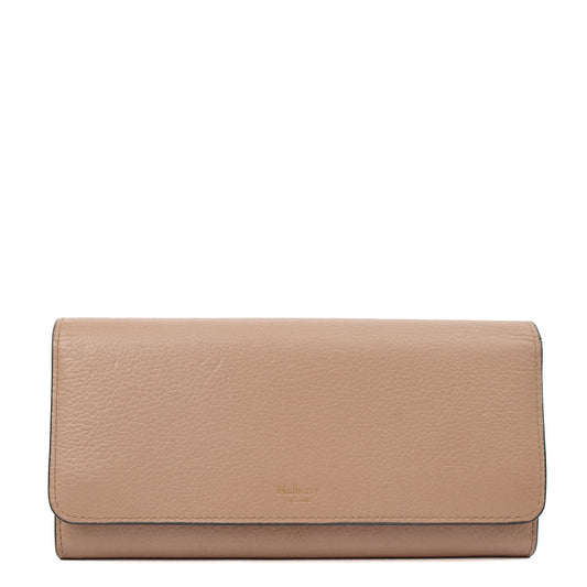 Mulberry Purse Wallet in Crumpet, Leather — Front View