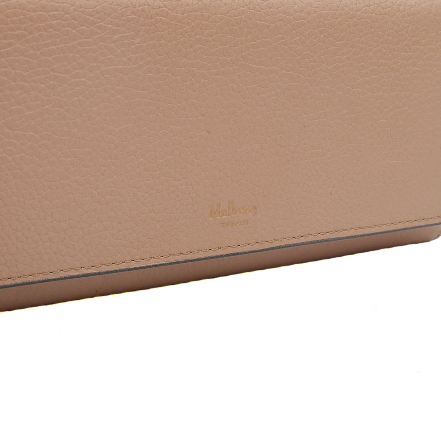 Mulberry Purse Wallet in Crumpet, Leather — Side View