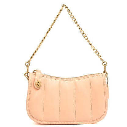 Coach Mini Bag Swinger Bag in Pink, Leather — Front View