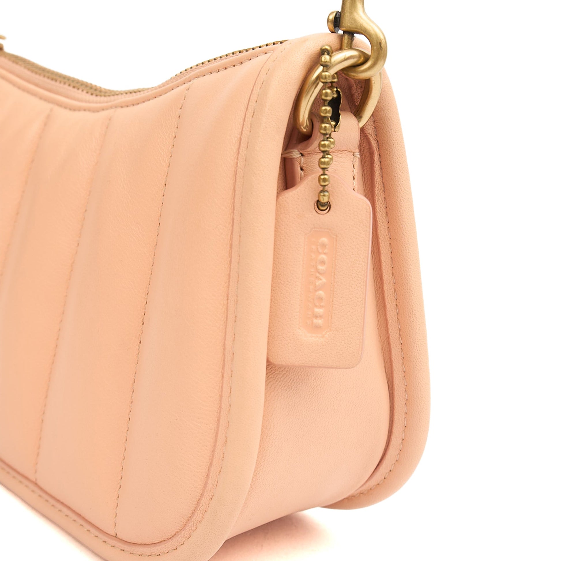 Coach Mini Bag Swinger Bag in Pink, Leather — Lifestyle View
