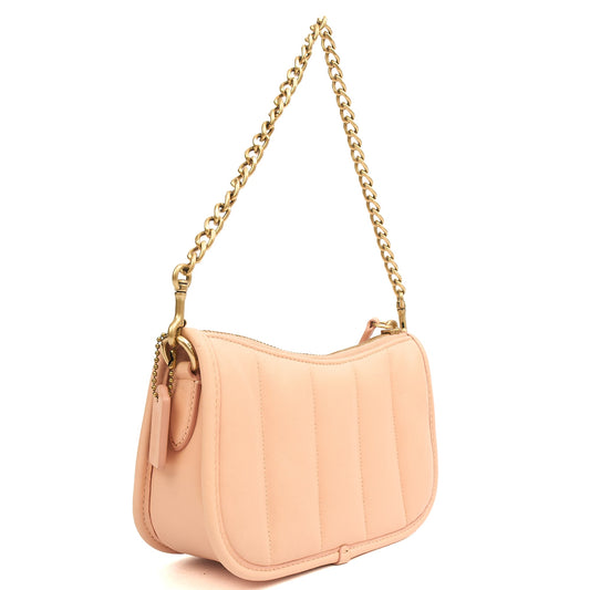 Coach Mini Bag Swinger Bag in Pink, Leather — Side View