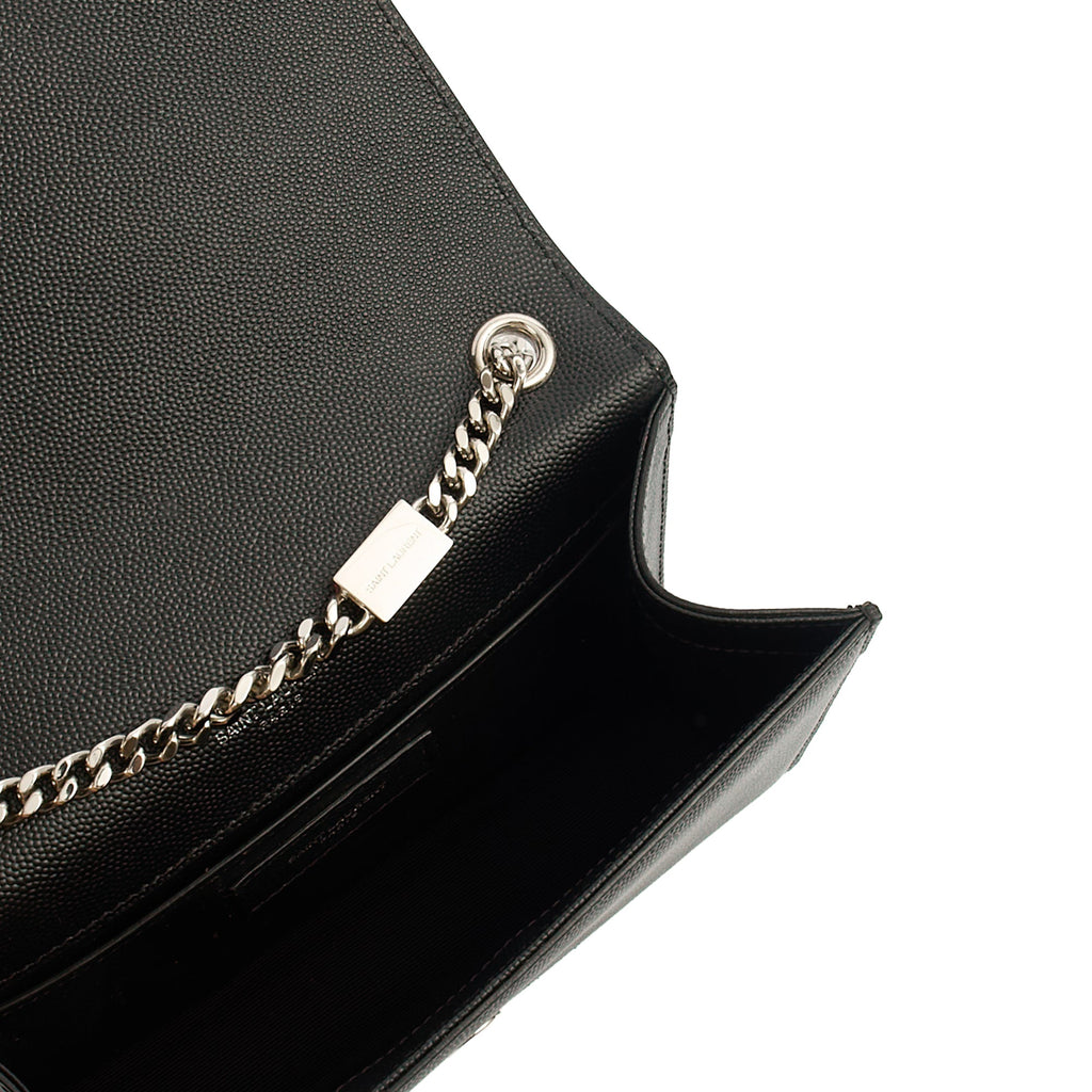 Saint Laurent Cross Body Kate Small in Black, Calfskin Leather — Lifestyle View