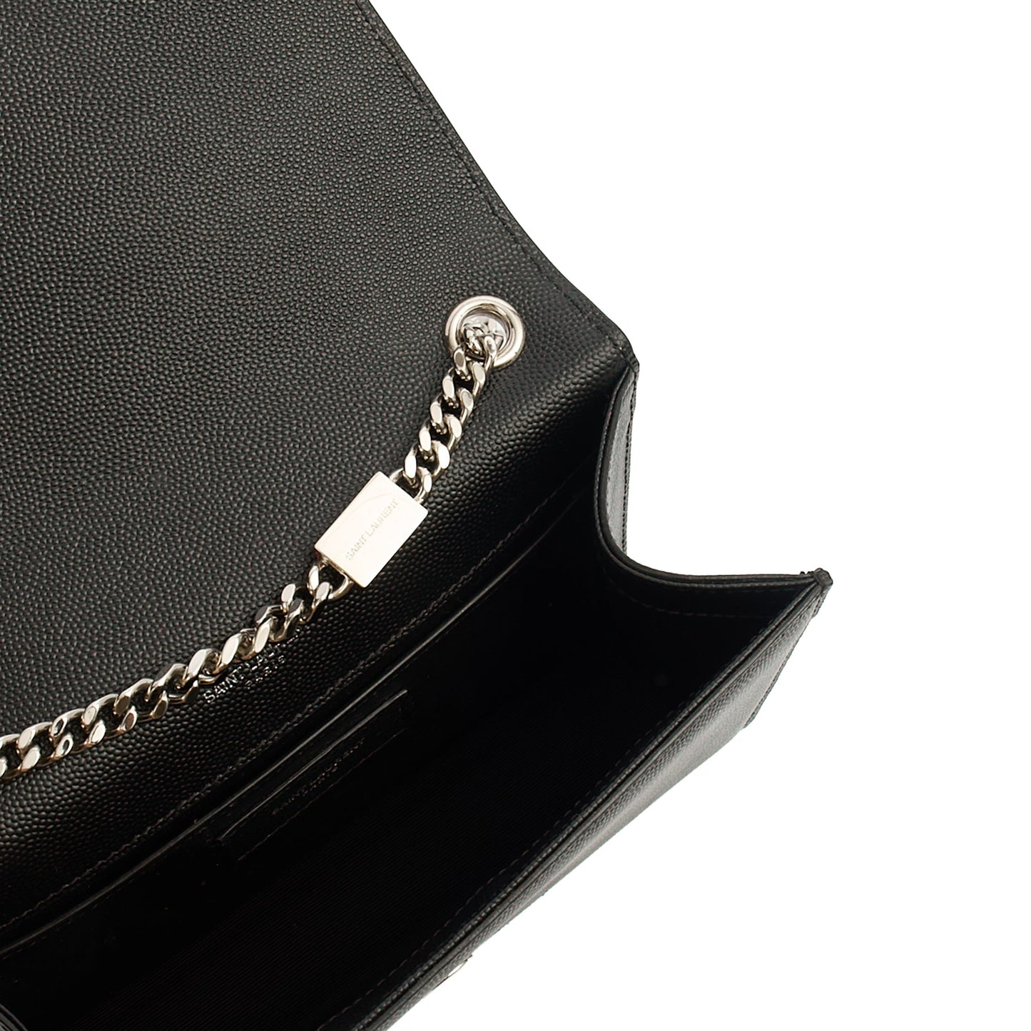 Saint Laurent Cross Body Kate Small in Black, Calfskin Leather — Lifestyle View