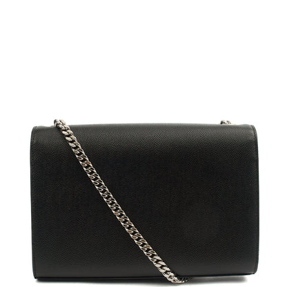 Saint Laurent Cross Body Kate Small in Black, Calfskin Leather — Top View