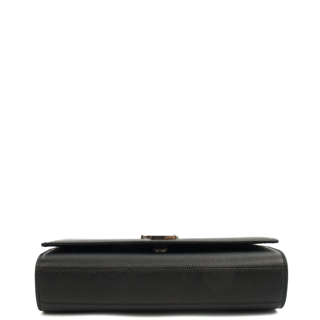 Saint Laurent Cross Body Kate Small in Black, Calfskin Leather — Detail View