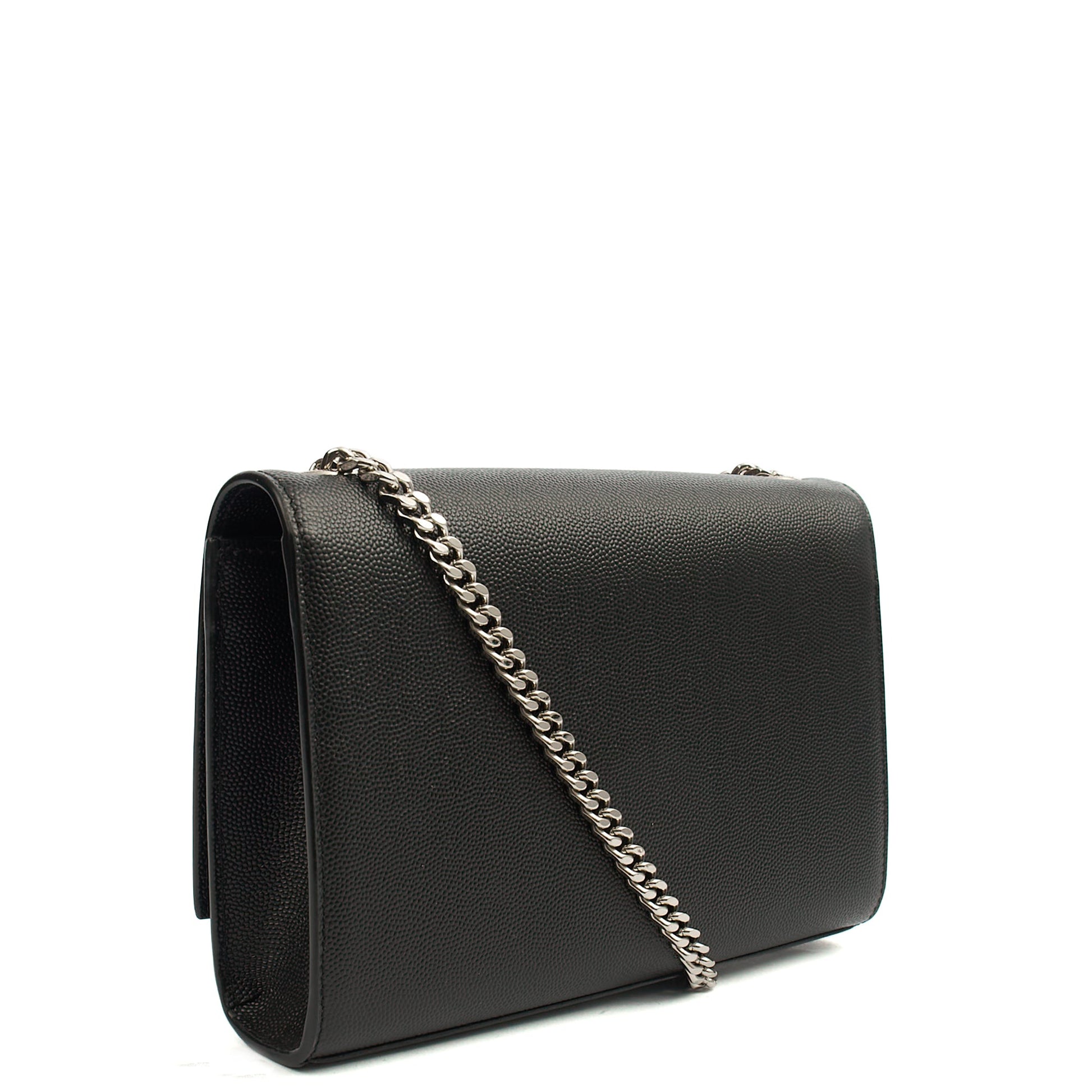 Saint Laurent Cross Body Kate Small in Black, Calfskin Leather — Back View