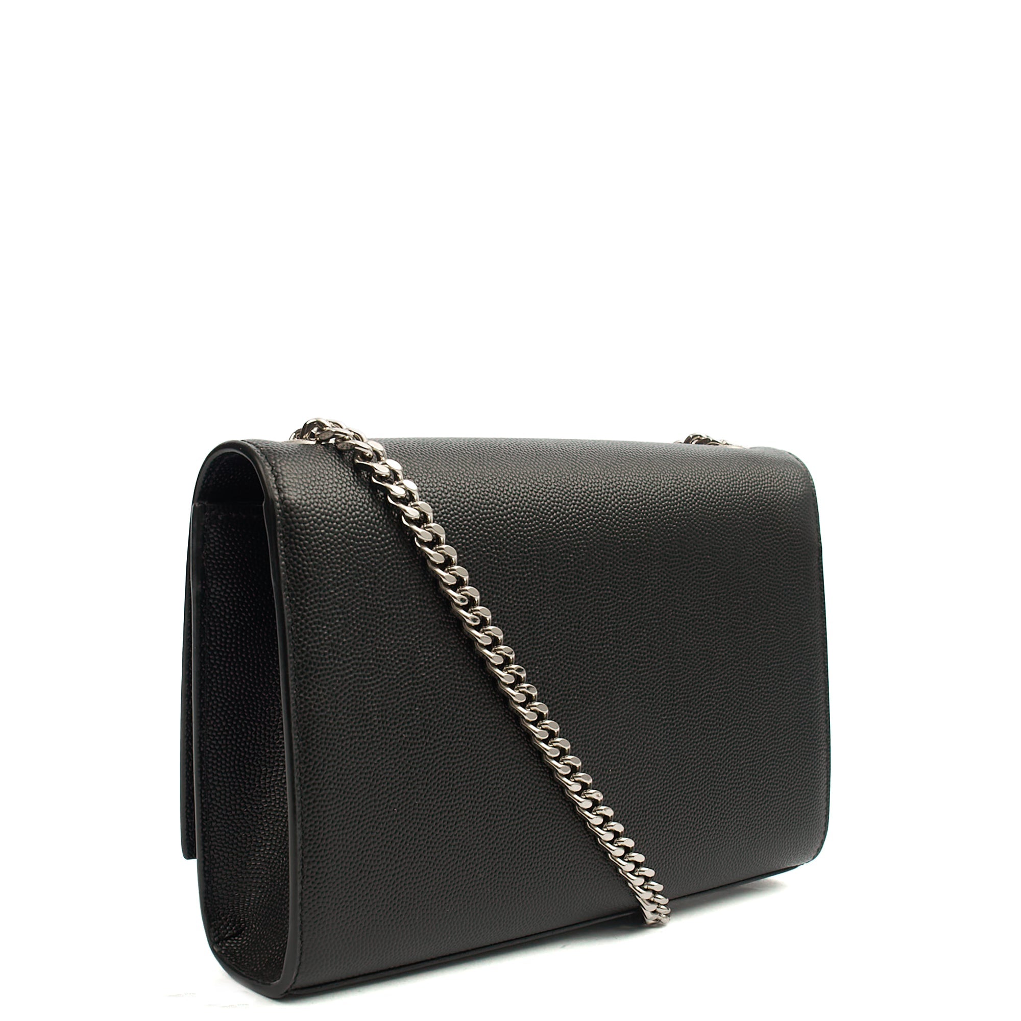 Saint Laurent Cross Body Kate Small in Black, Calfskin Leather — Back View
