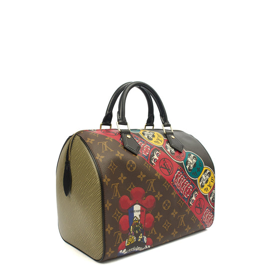 Louis Vuitton Top Handle Speedy 30 in Monogram, Canvas — Side View