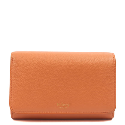 Mulberry Purse Continental Wallet  in Apricot, Leather — Front View