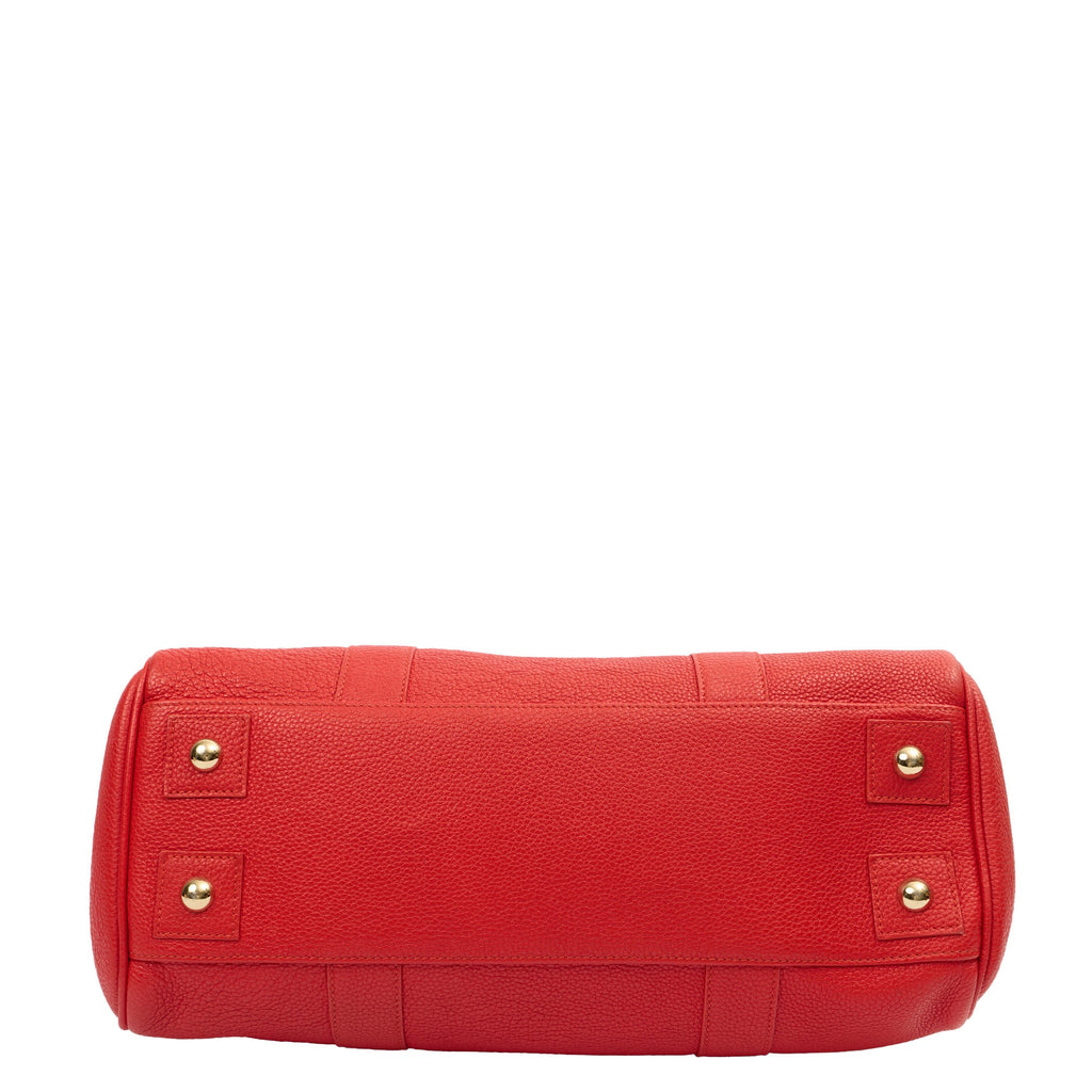 Mulberry Tote Bayswater Heritage in Red, Calfskin Leather — Detail View