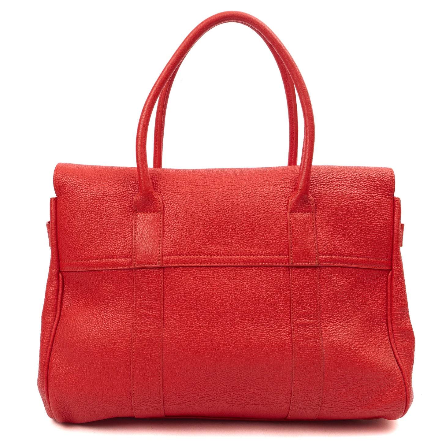 Mulberry Tote Bayswater Heritage in Red, Calfskin Leather — Top View
