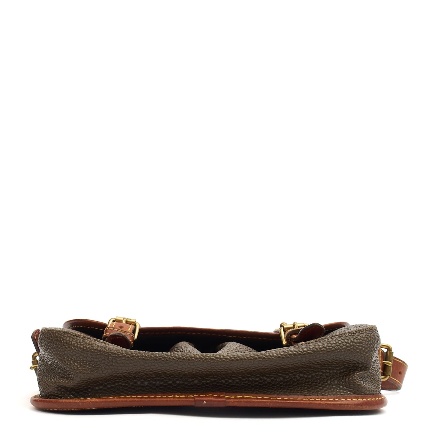 Mulberry Cross Body Vintage Messenger in Green, Scotchgrain — Top View