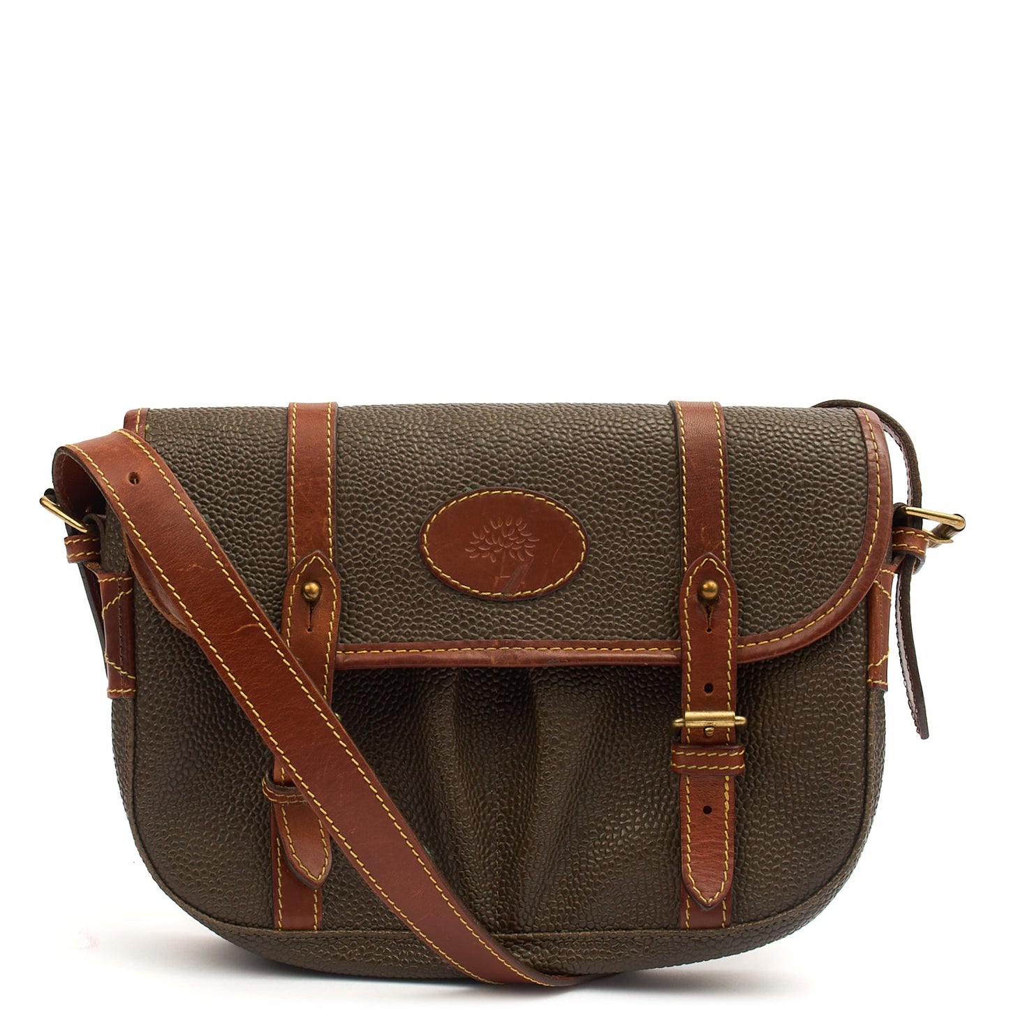 Mulberry Cross Body Vintage Messenger in Green, Scotchgrain — Alternate View 7