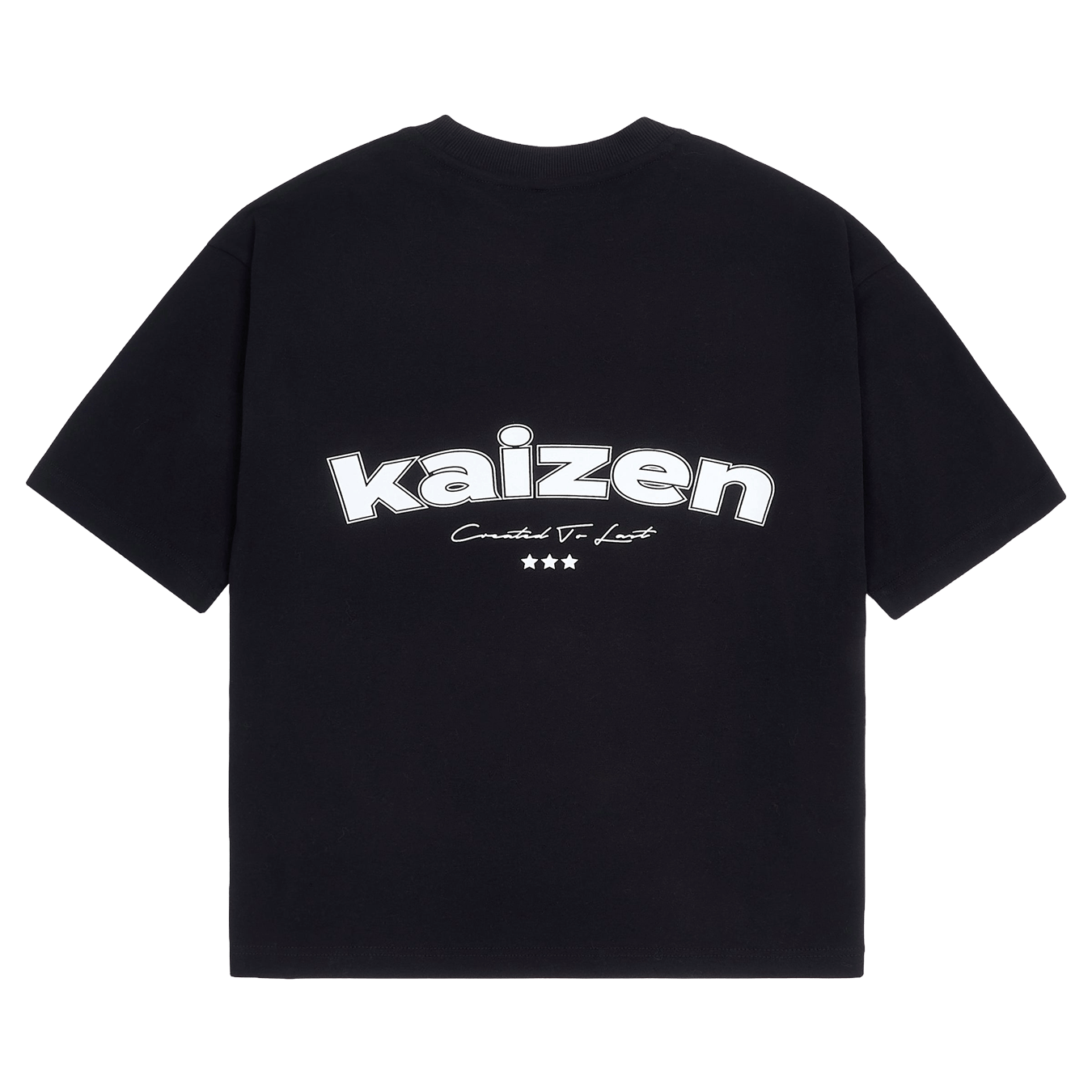 KAIZEN MARKET ARCH TEE BLACK — XS — Front View
