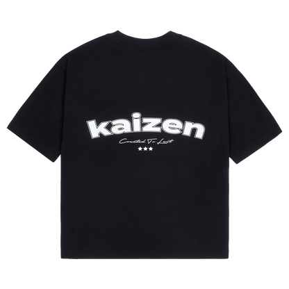 KAIZEN MARKET ARCH TEE BLACK — XS — Front View