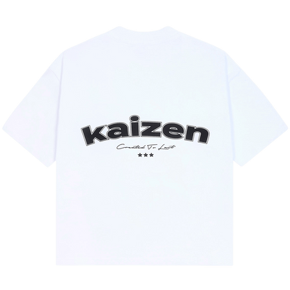 KAIZEN MARKET ARCH TEE WHITE — XS — Front View