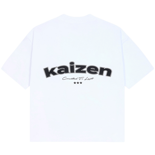KAIZEN MARKET ARCH TEE WHITE — XS — Front View