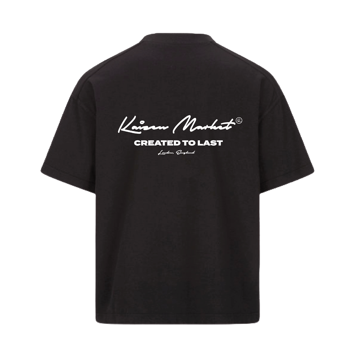 KAIZEN MARKET AUTOGRAPH TEE BLACK — SMALL — Front View