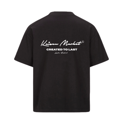 KAIZEN MARKET AUTOGRAPH TEE BLACK — SMALL — Front View