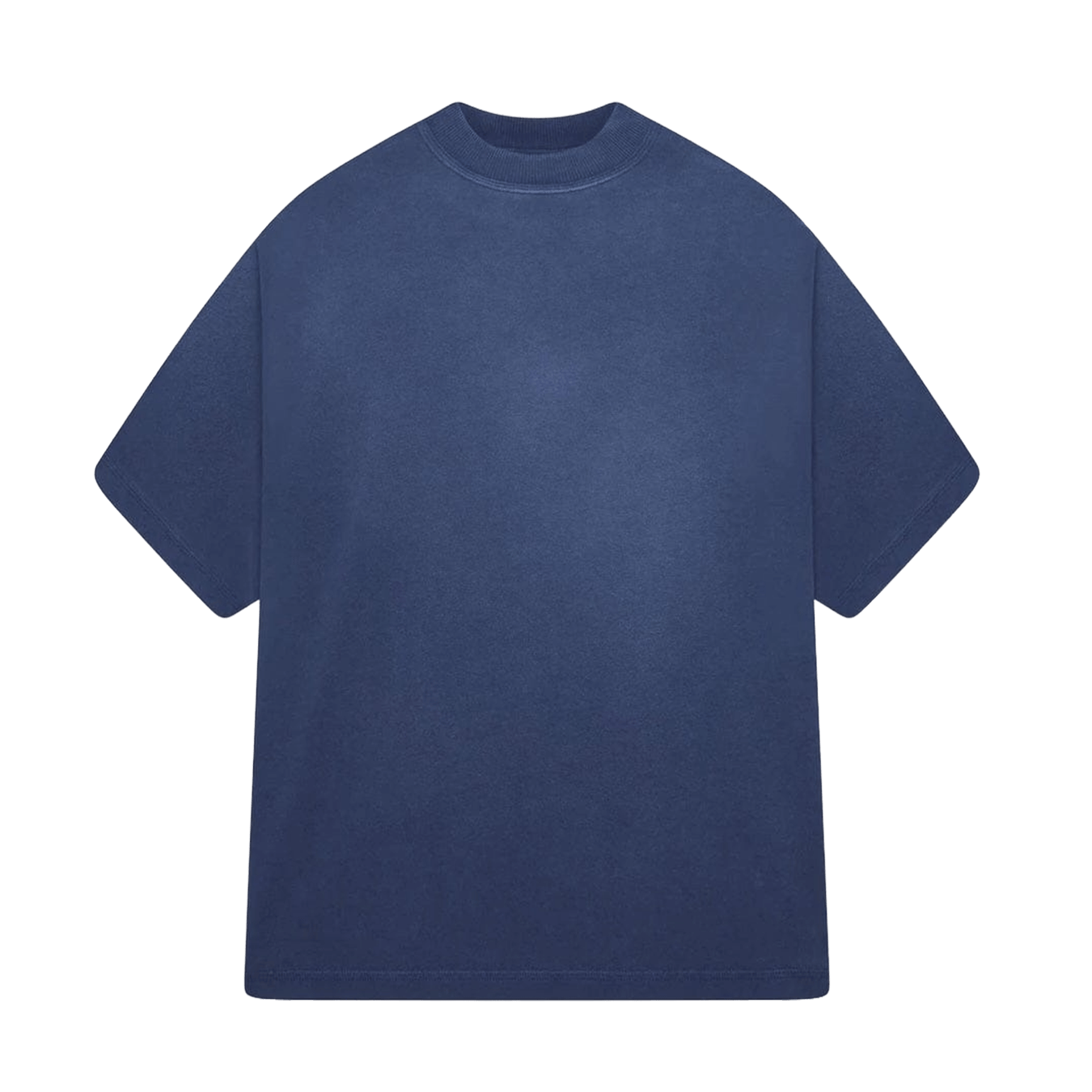 KAIZEN MARKET BLANK HEAVYWEIGHT FADE OUT TEE BLUE — XS — Front View
