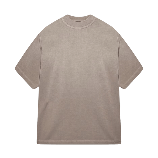 KAIZEN MARKET BLANK HEAVYWEIGHT FADE OUT TEE MOCHA — XS — Front View