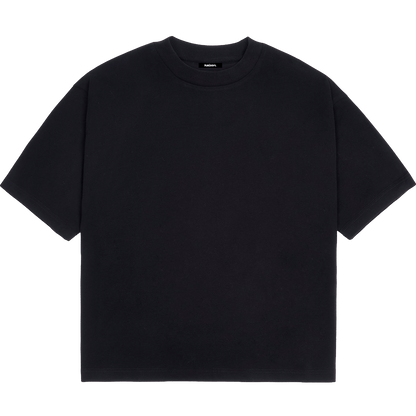 KAIZEN MARKET BLANK HEAVYWEIGHT TEE BLACK — XS — Front View