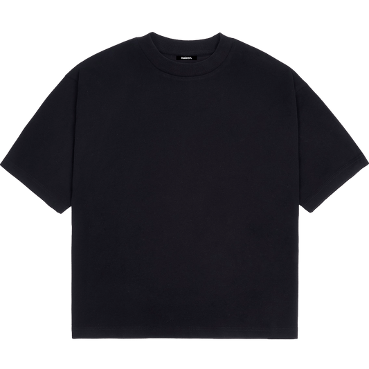 KAIZEN MARKET BLANK HEAVYWEIGHT TEE BLACK — XS — Front View