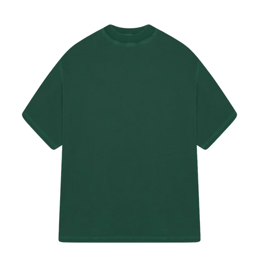 KAIZEN MARKET BLANK HEAVYWEIGHT TEE VINTAGE GREEN — XS — Front View