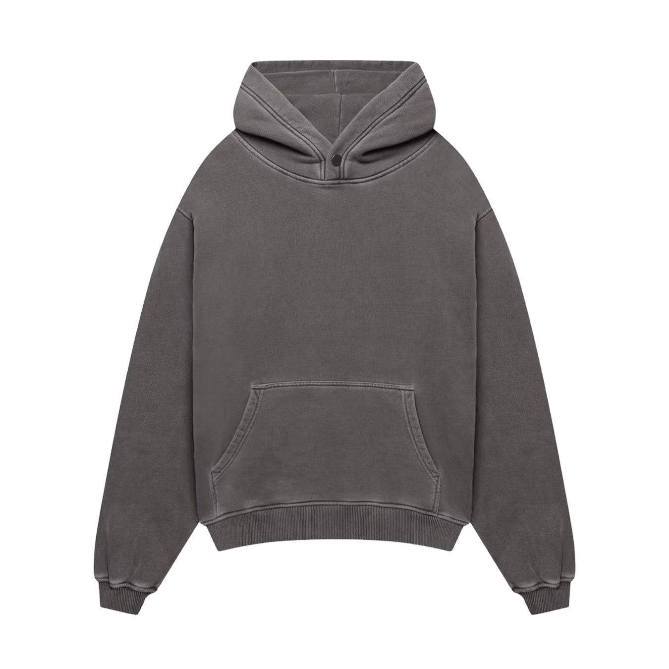 KAIZEN MARKET BLANK HEAVYWEIGHT WASHED HOODIE — XS — Front View