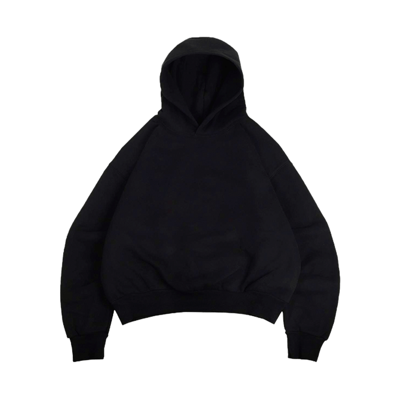 KAIZEN MARKET DOUBLE LAYERED HOODIE MIDNIGHT — XS — Front View