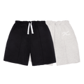 KAIZEN MARKET GREY/BLACK REVERSIBLE SHORTS — XS — Front View