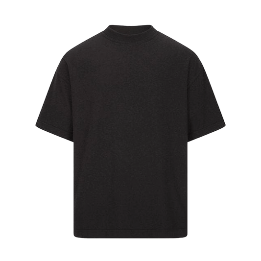 KAIZEN MARKET HEAVYWEIGHT BLACK TEE — SMALL — Front View