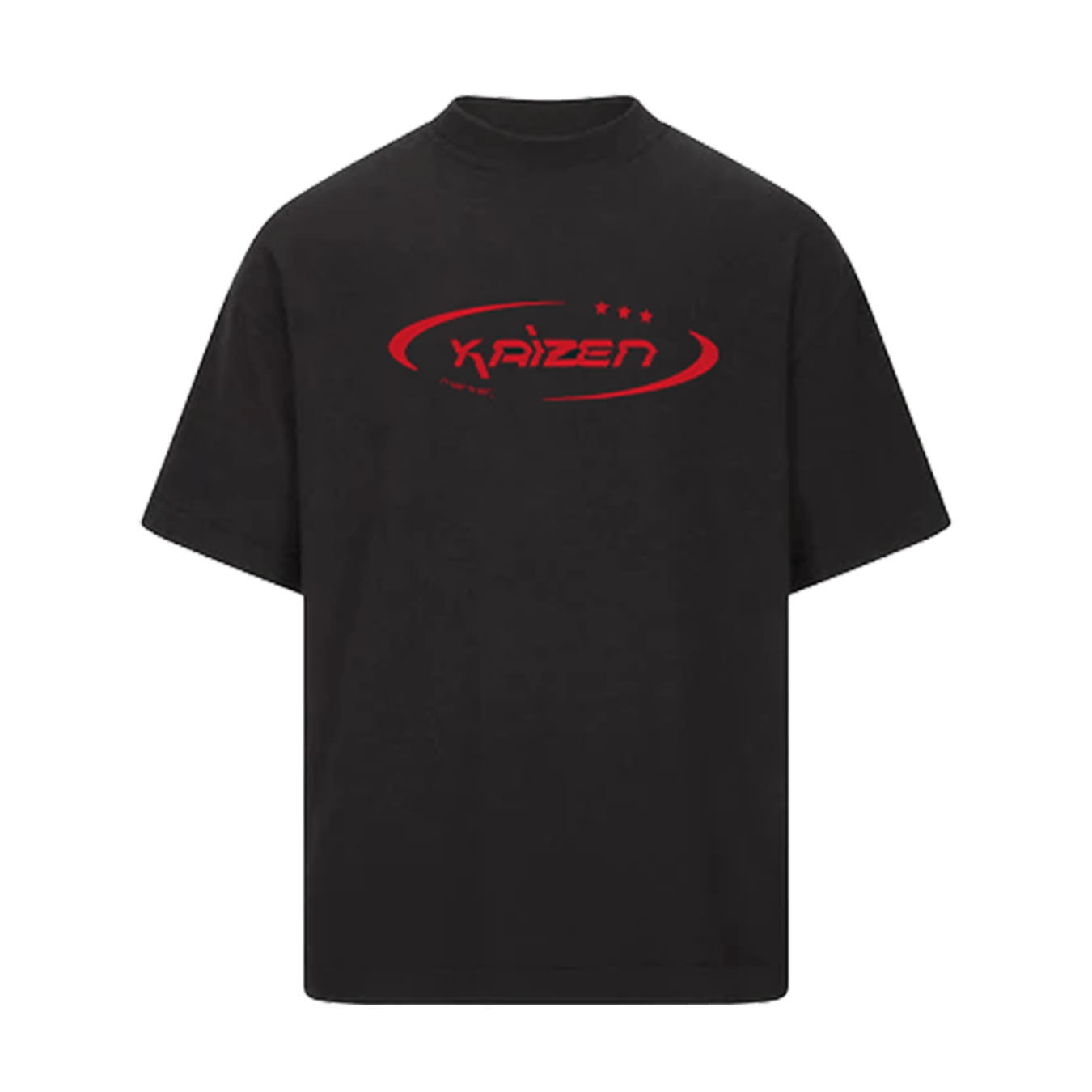 KAIZEN MARKET HI JACKER TEE BLACK — SMALL — Front View