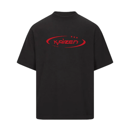 KAIZEN MARKET HI JACKER TEE BLACK — SMALL — Front View