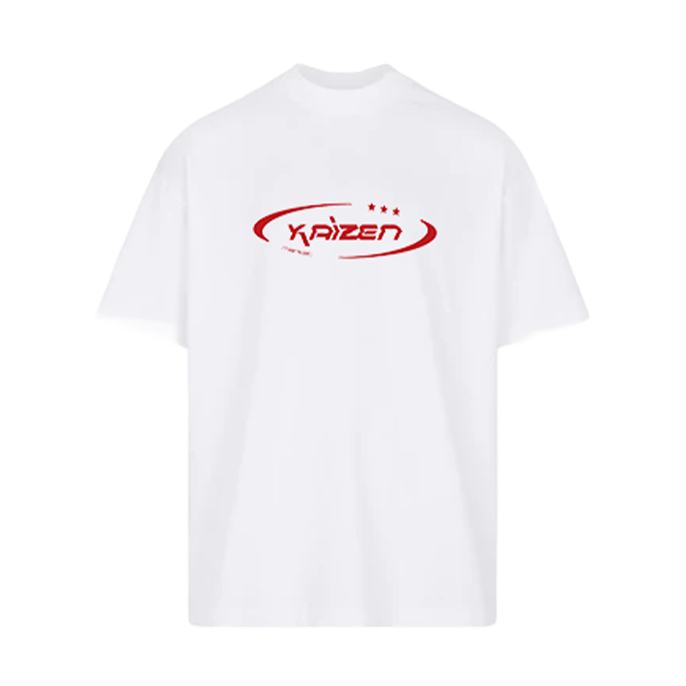 KAIZEN MARKET HI JACKER TEE WHITE — SMALL — Front View