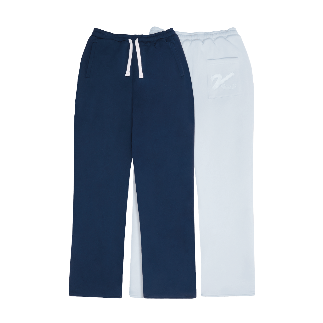 KAIZEN MARKET NAVY/STONE REVERSIBLE BOTTOMS — XS — Front View