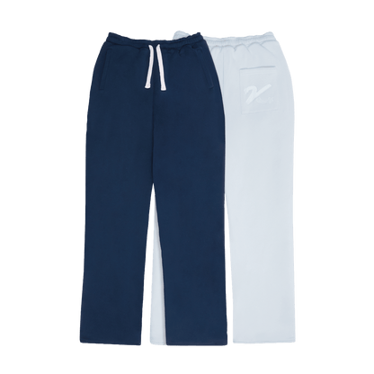 KAIZEN MARKET NAVY/STONE REVERSIBLE BOTTOMS — XS — Front View