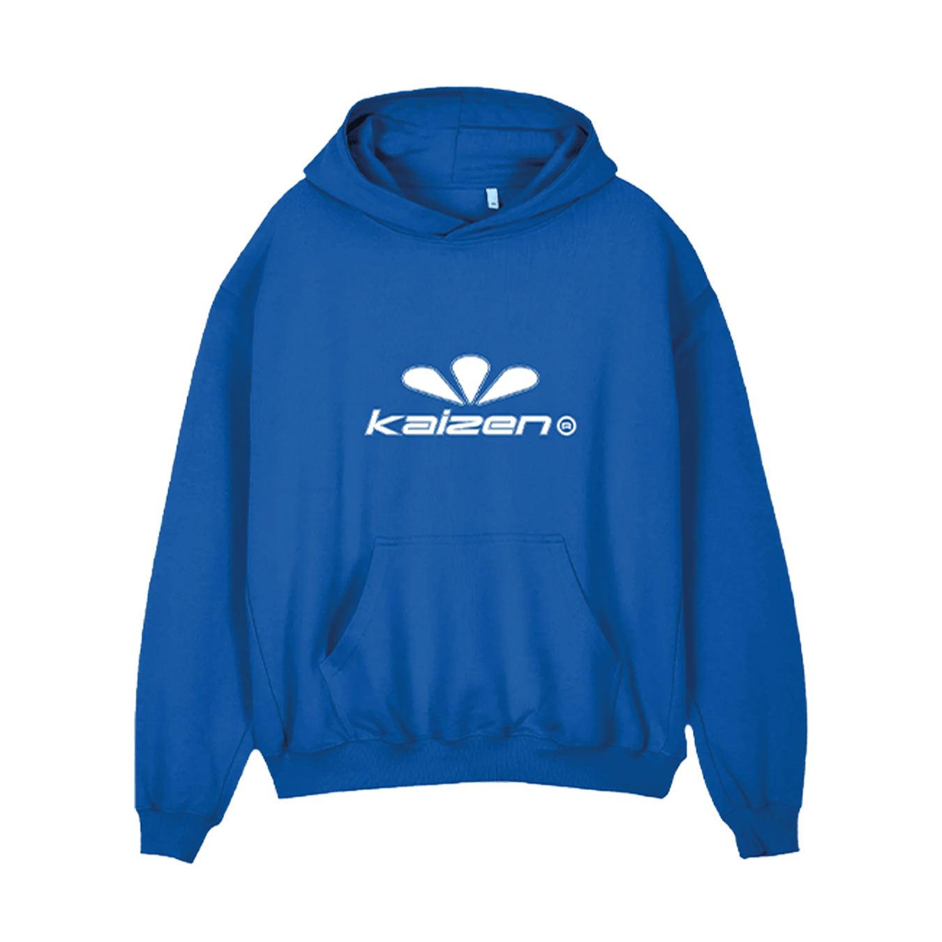 KAIZEN MARKET SUNRISE HOODIE COBALT BLUE — SMALL — Front View