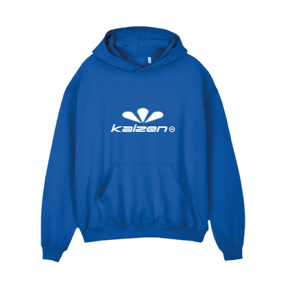 KAIZEN MARKET SUNRISE HOODIE COBALT BLUE — SMALL — Front View