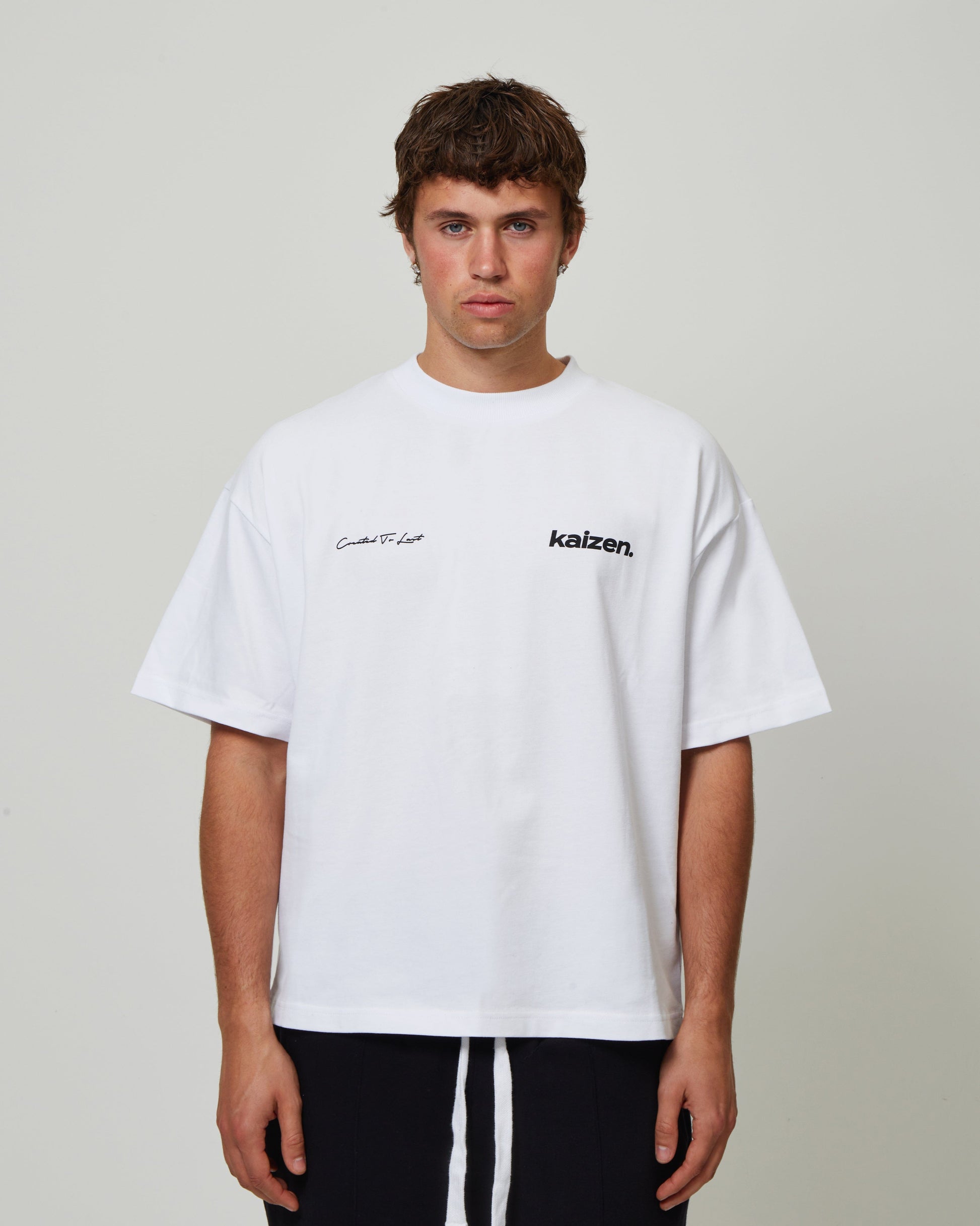 KAIZEN MARKET ARCH TEE WHITE — XS — Back View