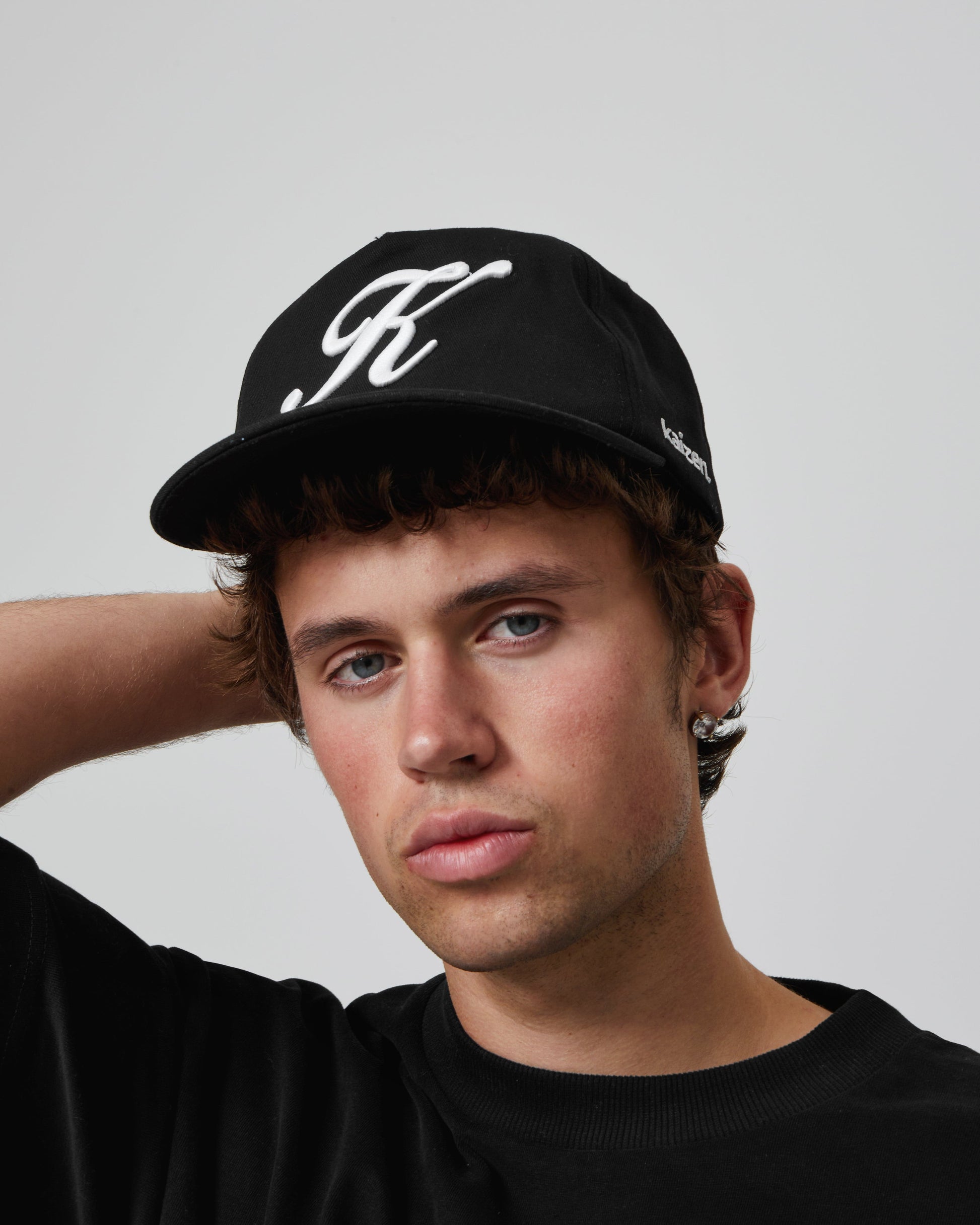 KAIZEN MARKET SCRIPT HAT — One size — Top View