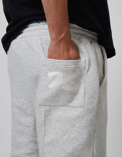 KAIZEN MARKET GREY/BLACK REVERSIBLE SHORTS — XS — Top View