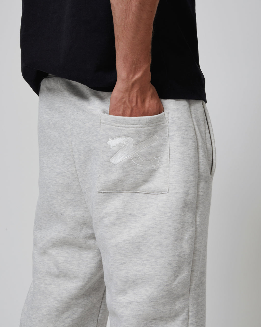 KAIZEN MARKET GREY/BLACK REVERSIBLE BOTTOMS — XS — Top View